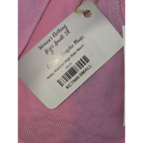 KanCan High Rise Corduroy Pink Haley Skorts Small Womens NWT - Picture 6 of 9